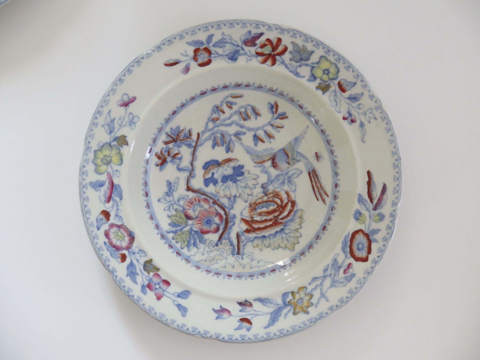 Mason's Ironstone soepkommen, set van vier, Flying Bird-patroon, ca. 1870 photo vinterior