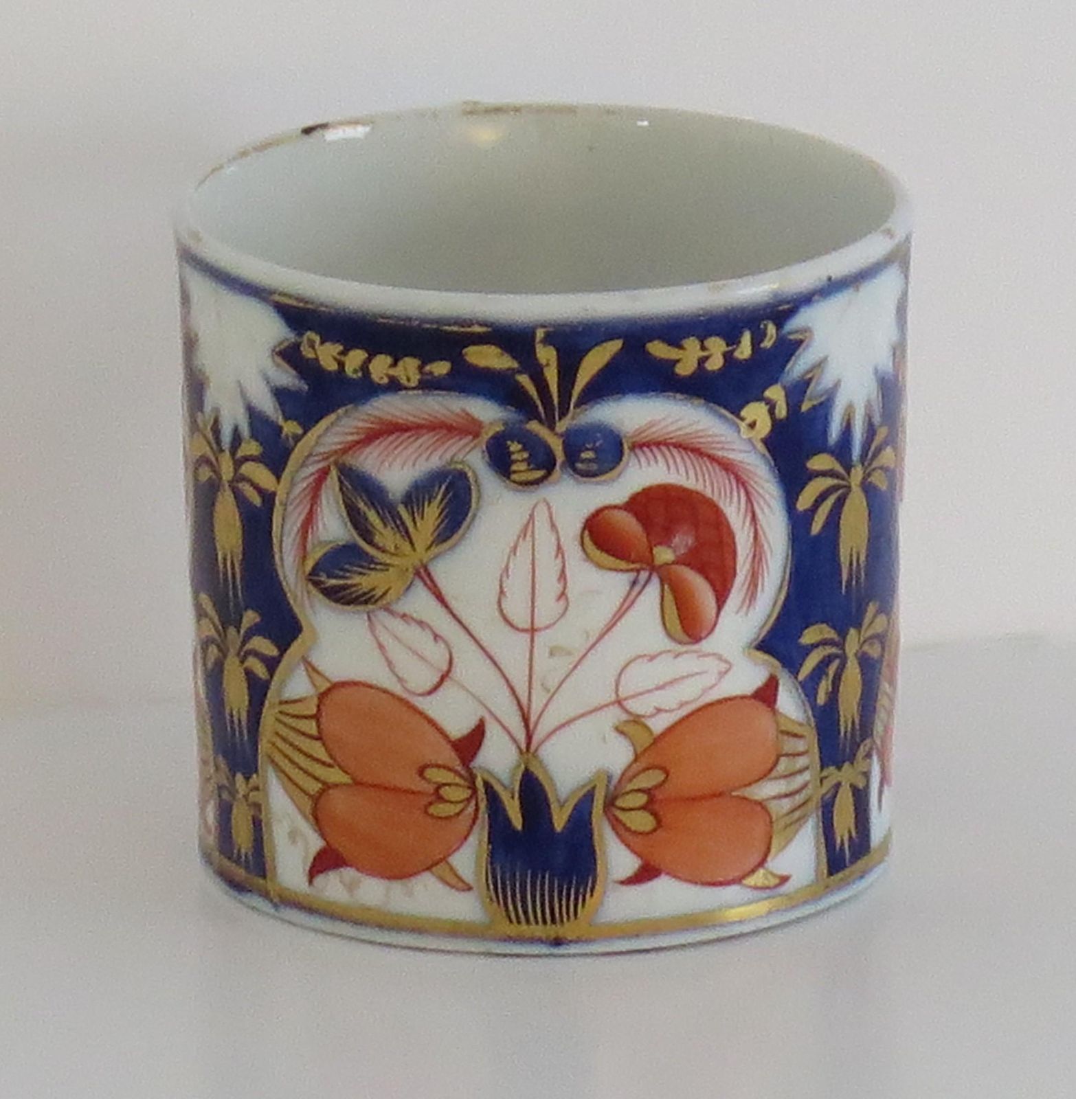 Georgisch Coalport Porselein Koffiekopje, Handgeschilderd, ca. 1810 photo buy