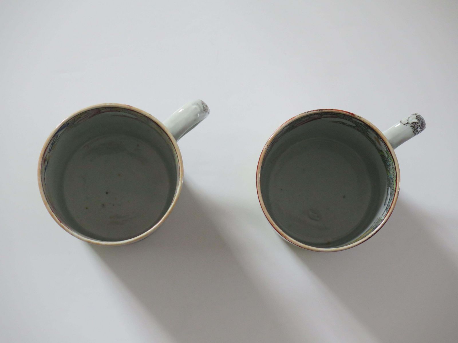 445.0 Mason's Ironstone Mugs, Chinese Scroll Pattern, Rare, Circa 1818 photo