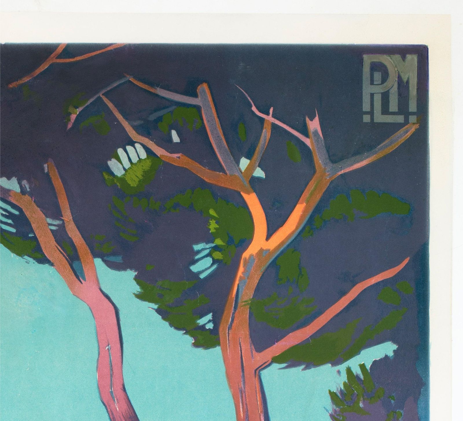 Affiche publicitaire PLM Agay 1928, Roger Broders. photo Art
