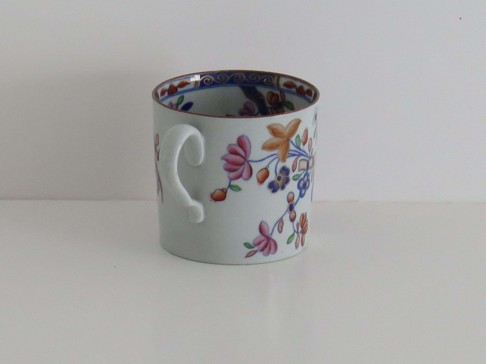 Antique Spode Stone China Coffee Can, Tobacco Leaf Pattern, Circa 1820 photo 185.0