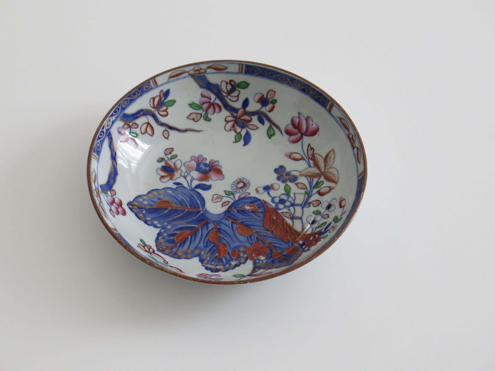 Spode Ironstone China Dish, Tobacco Leaf Pattern No. 2061, ca. 1820 photo furniture