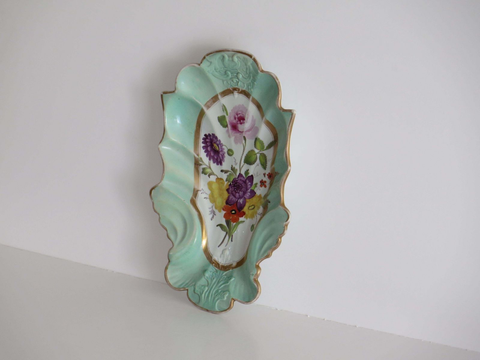Mason's Ironstone serveerschaal, handgeschilderd met gemengde bloemen, ca. 1818 photo vinterior