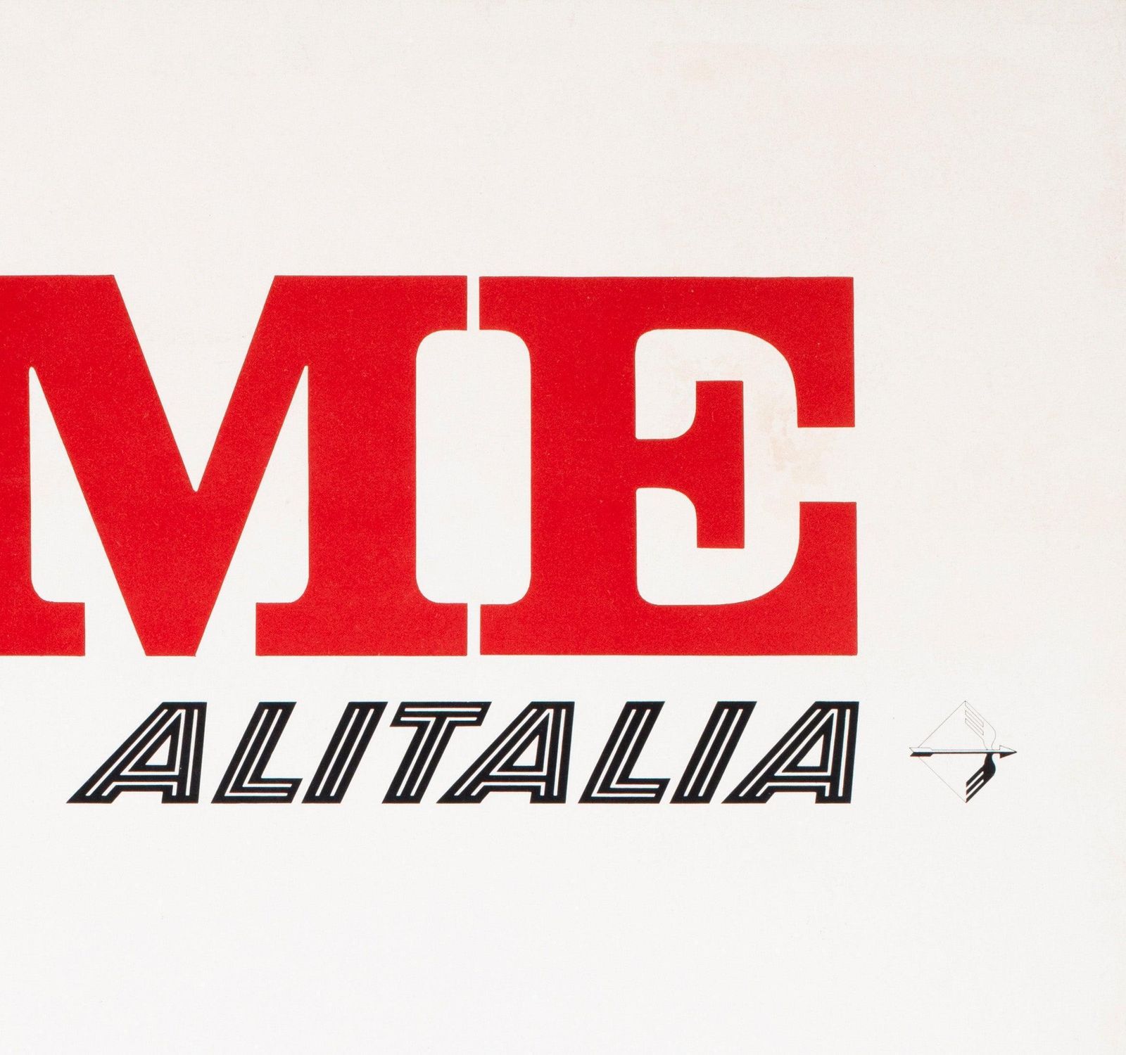 Rome 1966 Alitalia Airline Travel Poster, Harmut Hielscher. photo Kunst