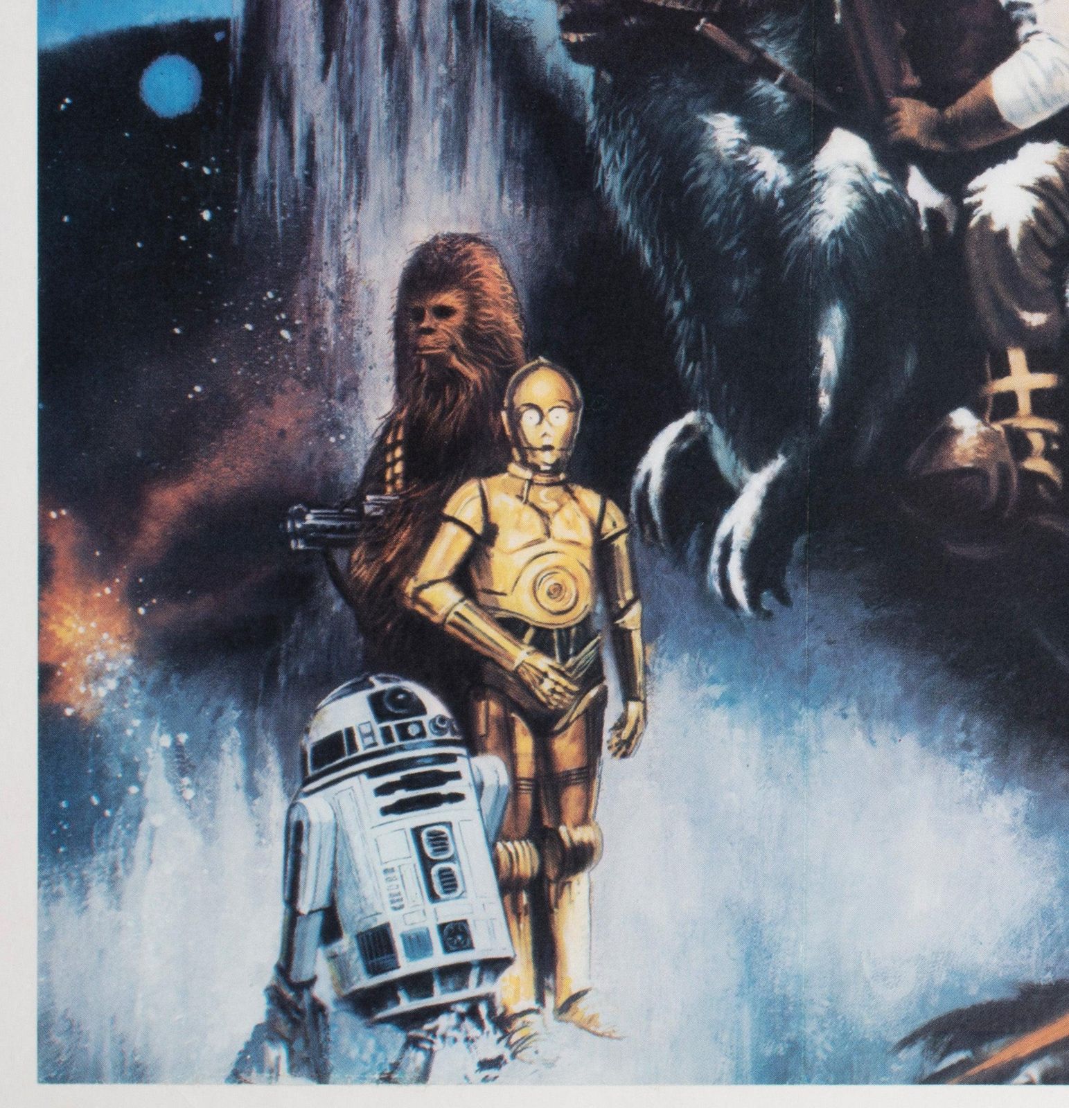 The Empire Strikes Back 1980 Uk Quad Gwtw Style Film Poster. photo vinterior
