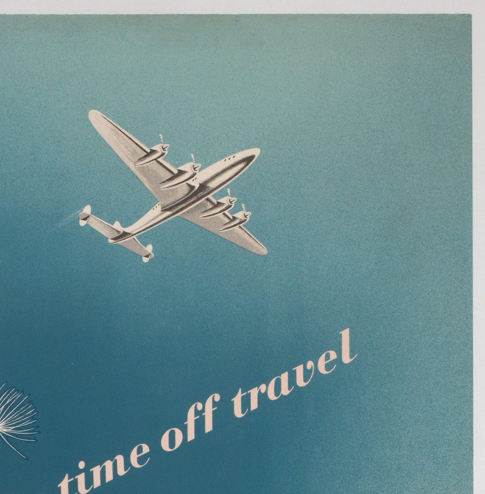 BOAC ca. jaren 1950 reisaffiche luchtvaartmaatschappij, Norman Weaver photo Kunst