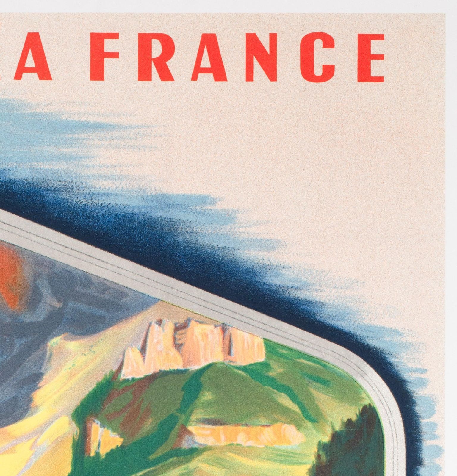 Sncf French Alps 1952 Railway Advertising Travel Poster photo for sale