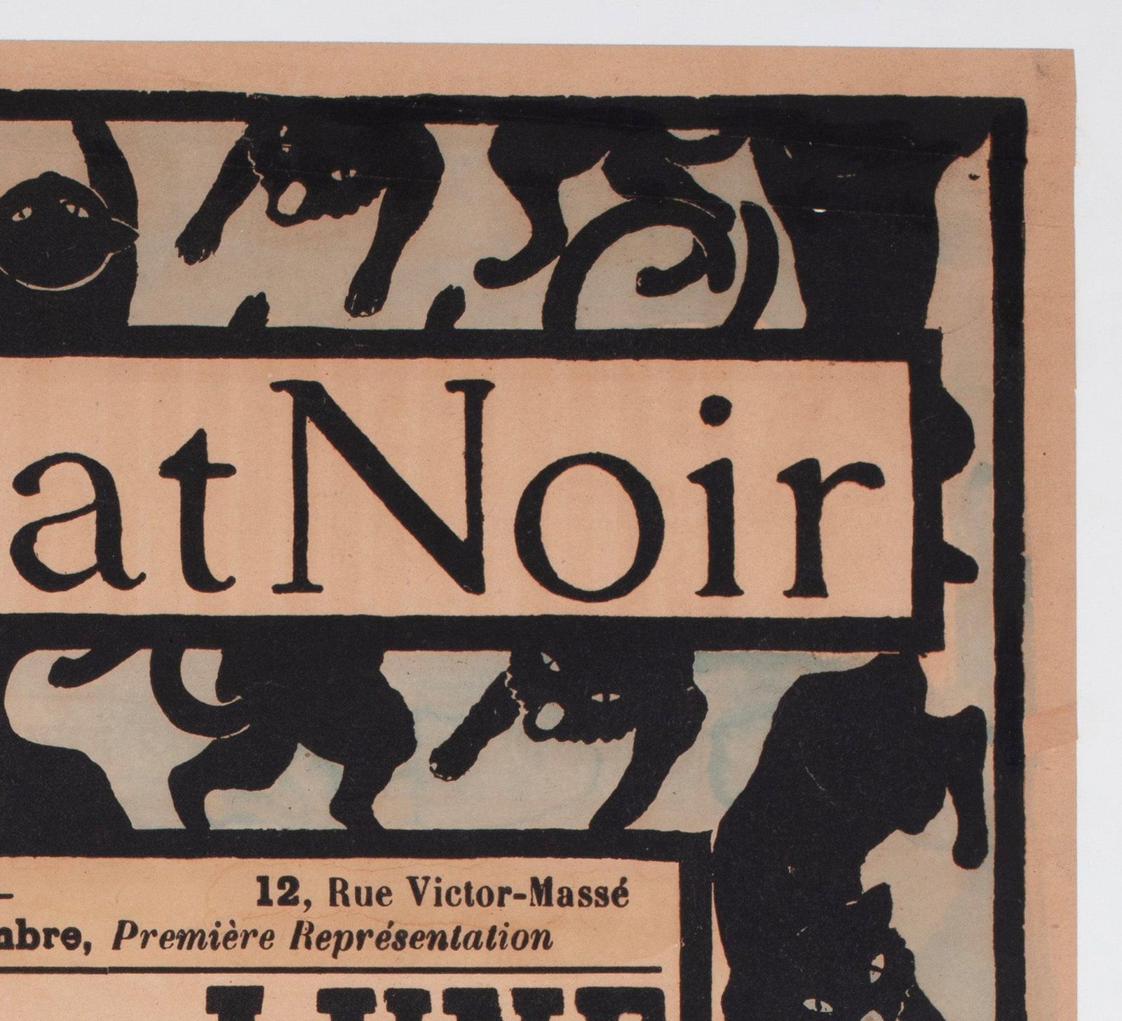 Chat Noir 1896 Franse Theateraffiche, Henri Riviere. photo Kunst