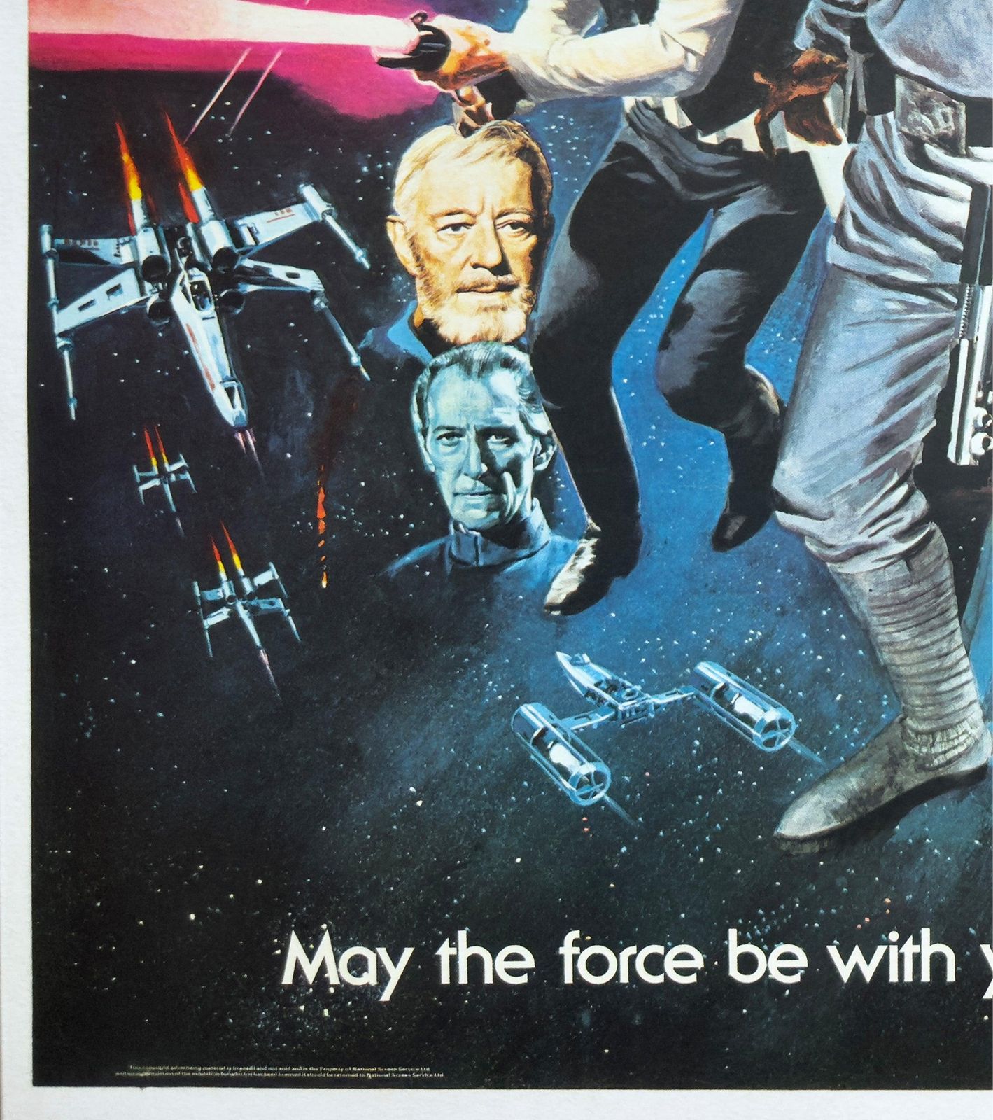 Star Wars 1977 Uk Quad Style C Oscars Film Poster, Tom Chantrell. photo vinterior