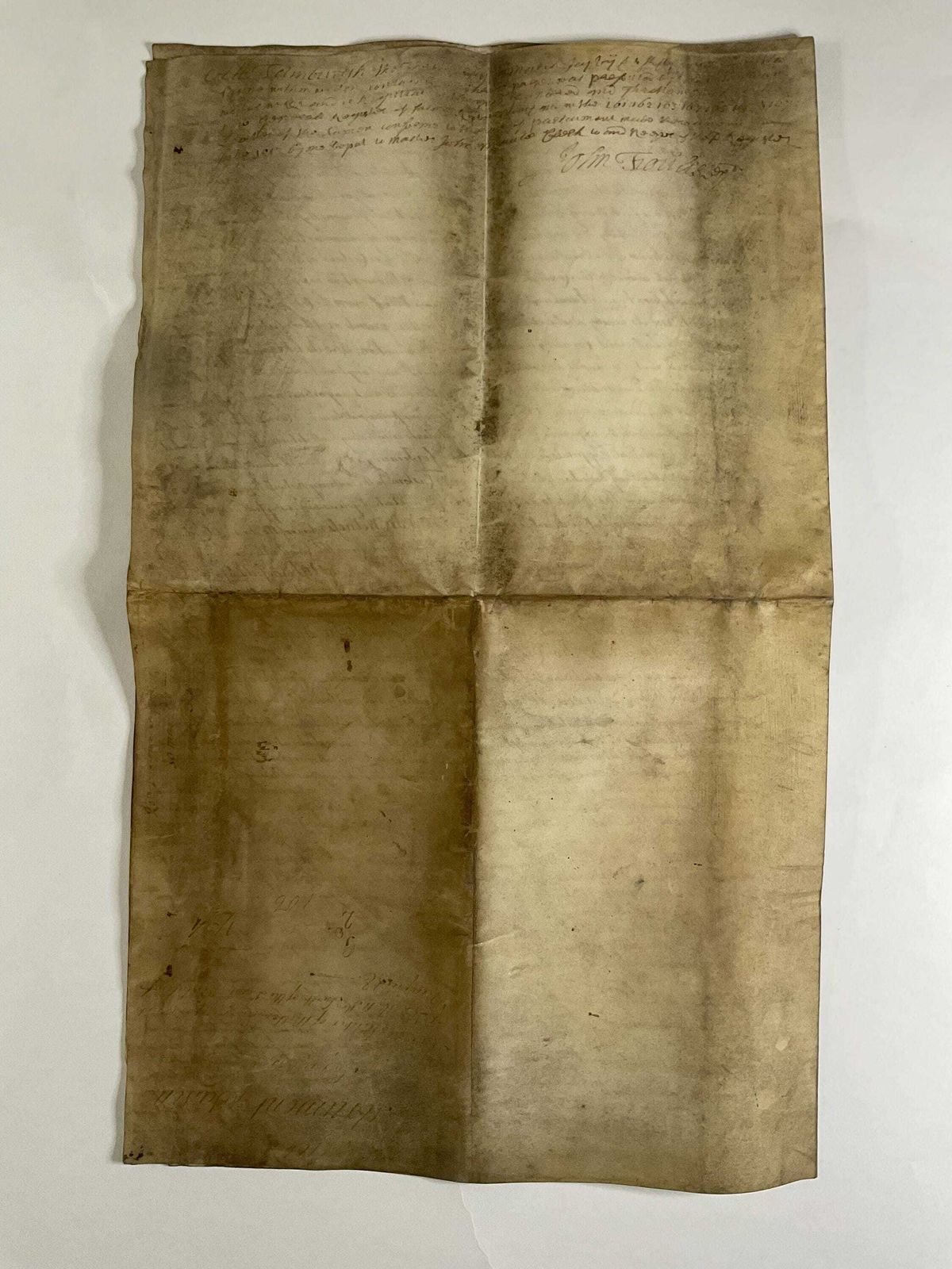 1754 Schots feodaal gronddocument - Ondertekend door notaris en getuigen, Ayrshire Estate Sasine, George II stempel photo Woonaccessoires