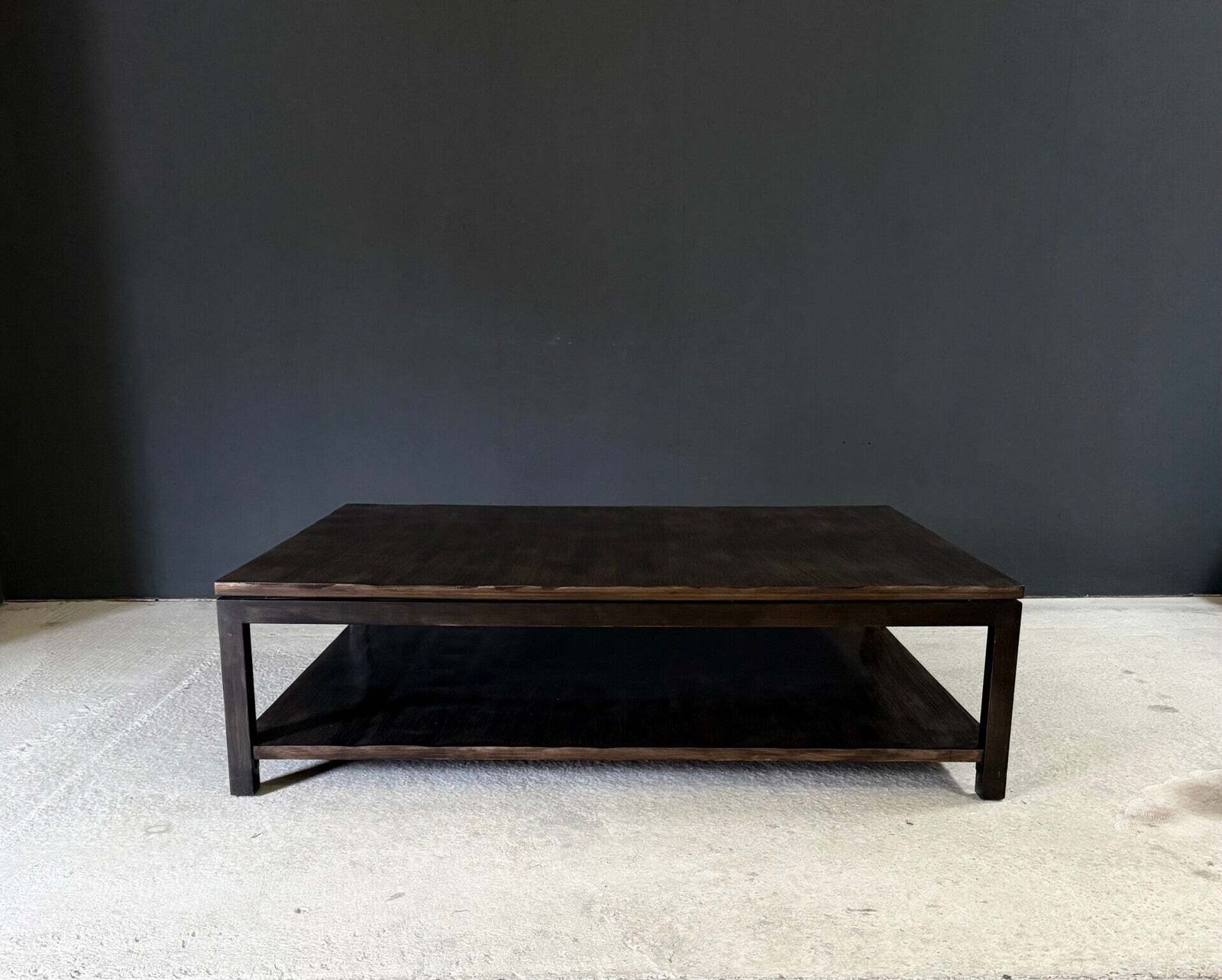 Postmodern Design salontafel met bamboe blad op twee niveaus, Axel Vervoordt. photo Meubels