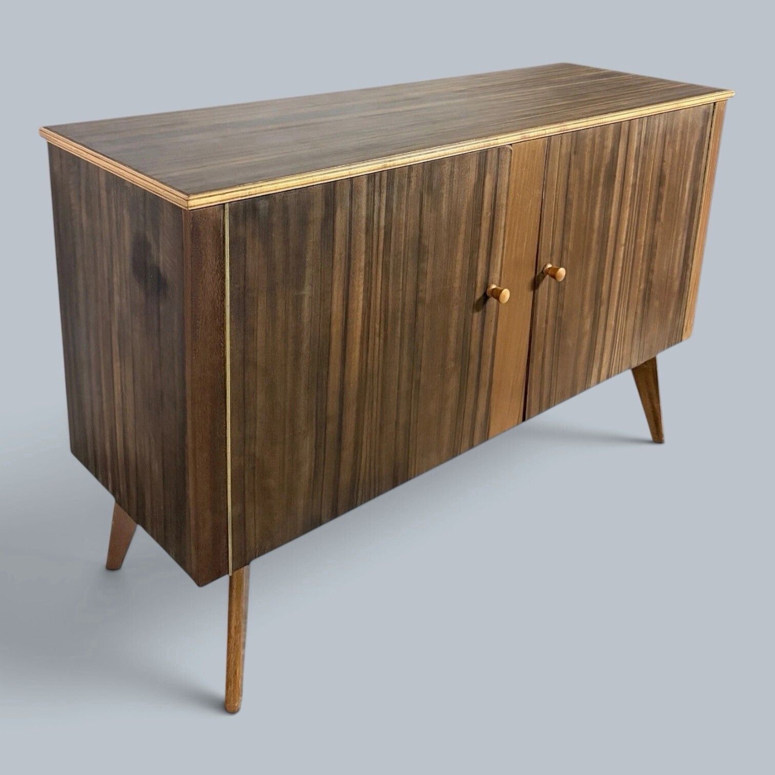 photo furniture Morris Of Glasgow Mid Century Vintage Walnut & Teak Sideboard