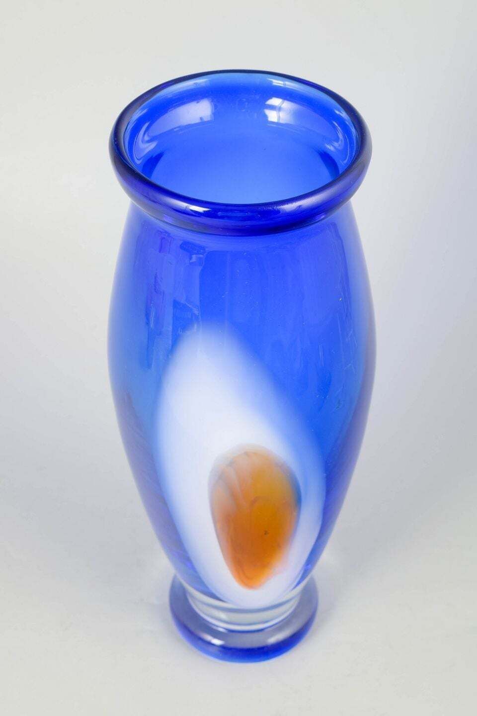 Chribska Glassworks. Grand vase en verre sommerso. Années 1990 photo furniture