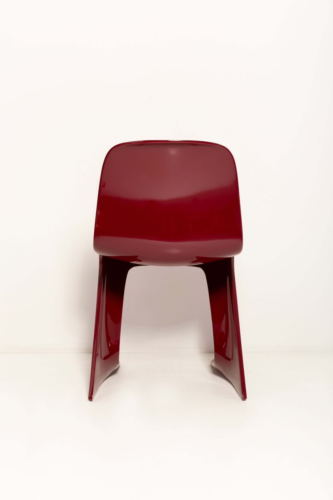 Vijf Rode Wijn Bordeauxrode Kangaroo Stoelen Ontworpen Door Ernst Moeckl, Duitsland, 1968 photo 7217.0