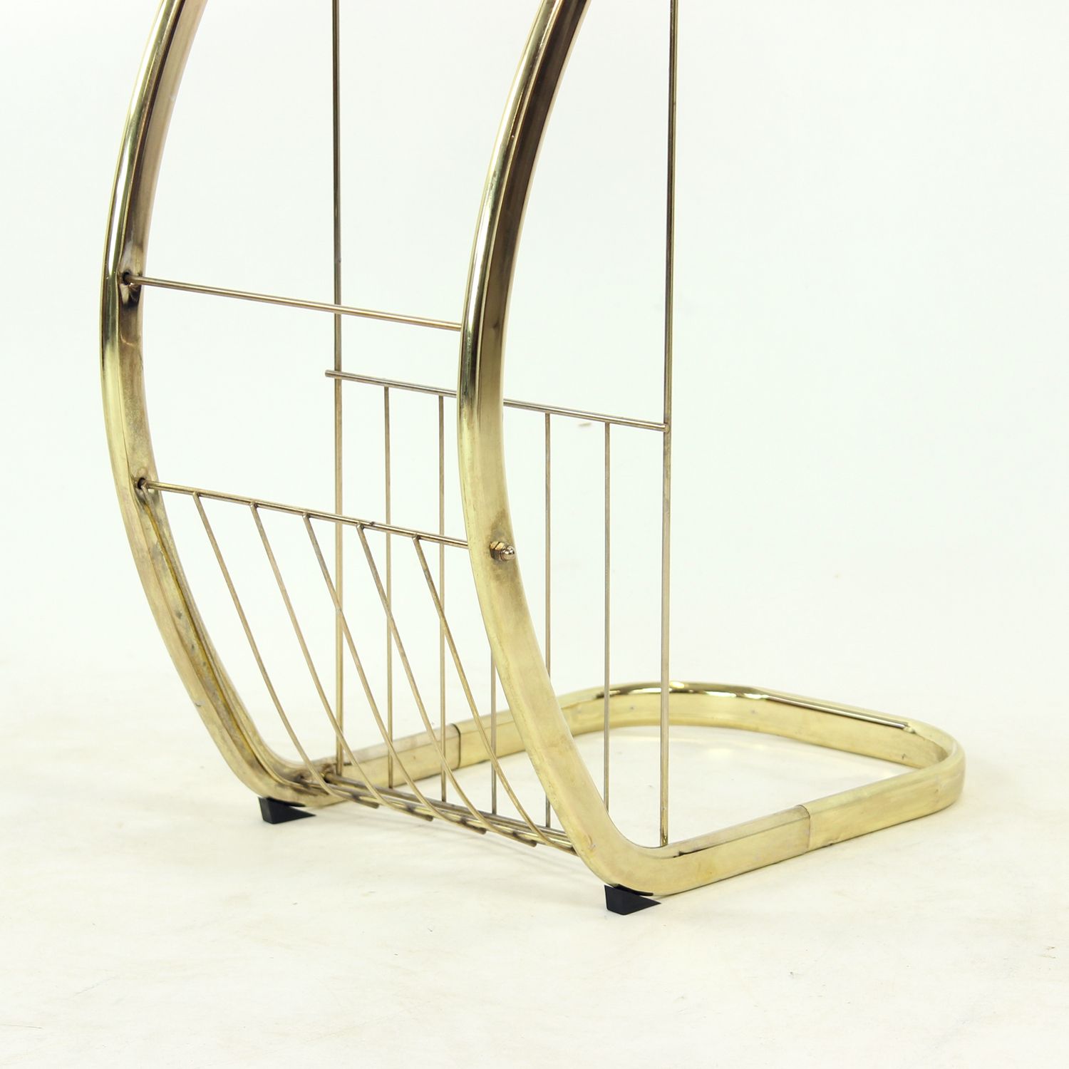 1970 Side Table In Brass And Glass, Italy photo 175.0