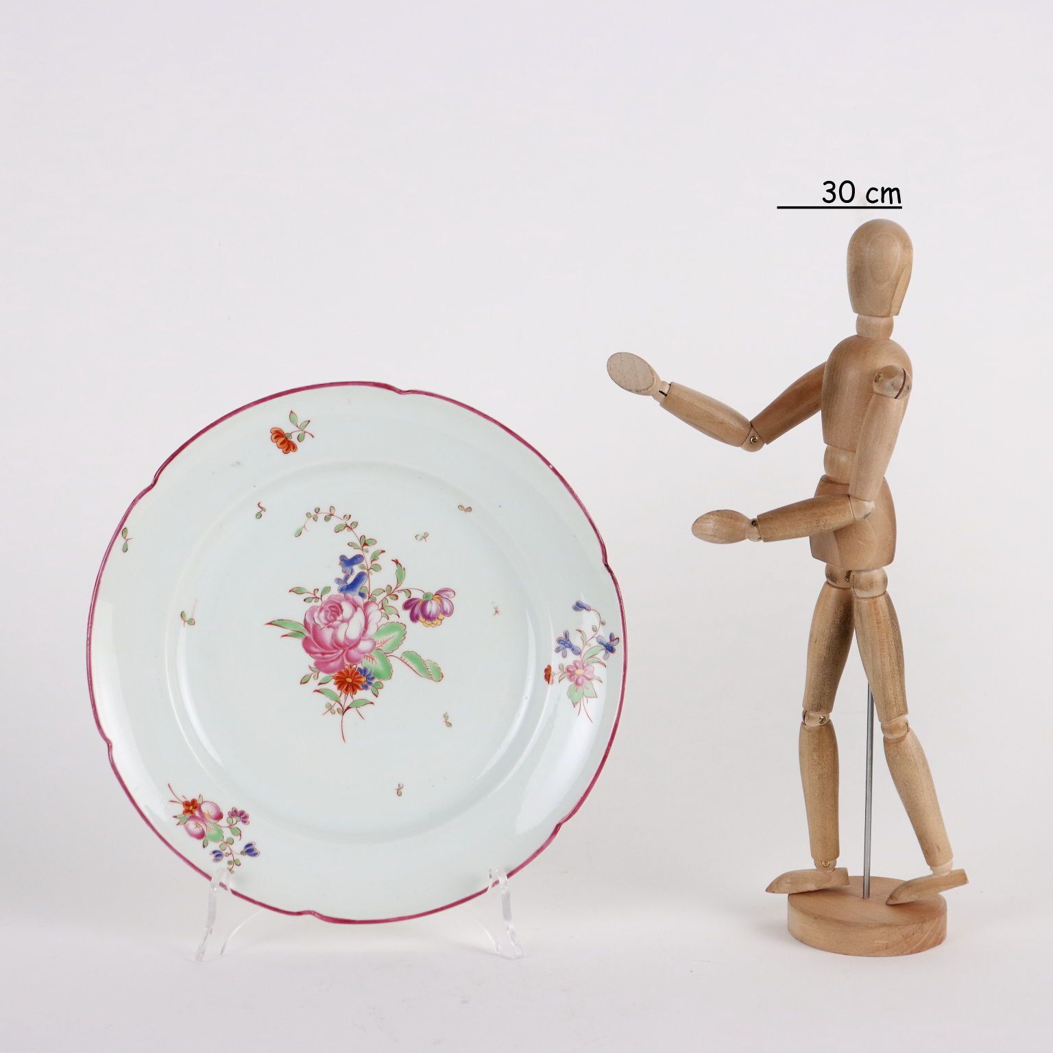 Paar antieke borden, Ludwigsburg, begin 19e eeuw, porselein photo furniture