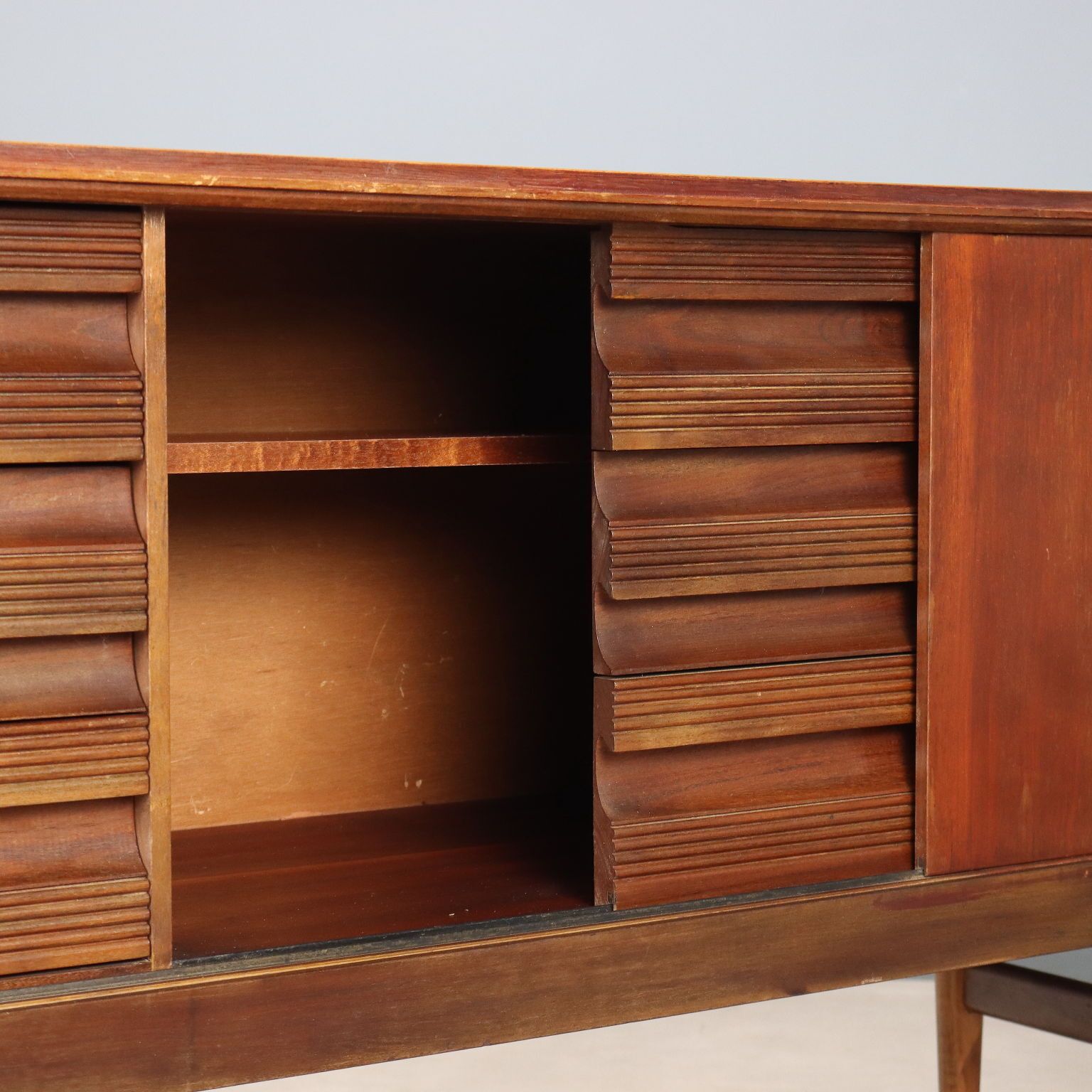 Vintage dressoir teakfineer design Noord-Europa jaren 1960 photo Meubels