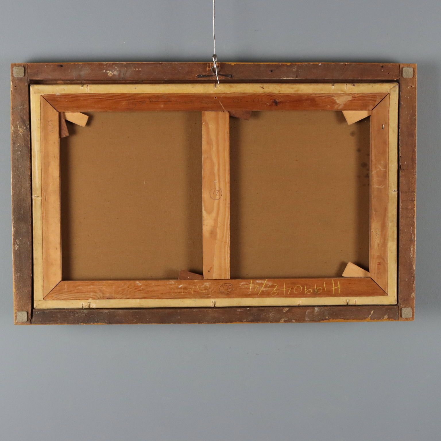 photo furniture Tableau d'époque, paysage avec bergers, huile sur toile, XVIIe siècle