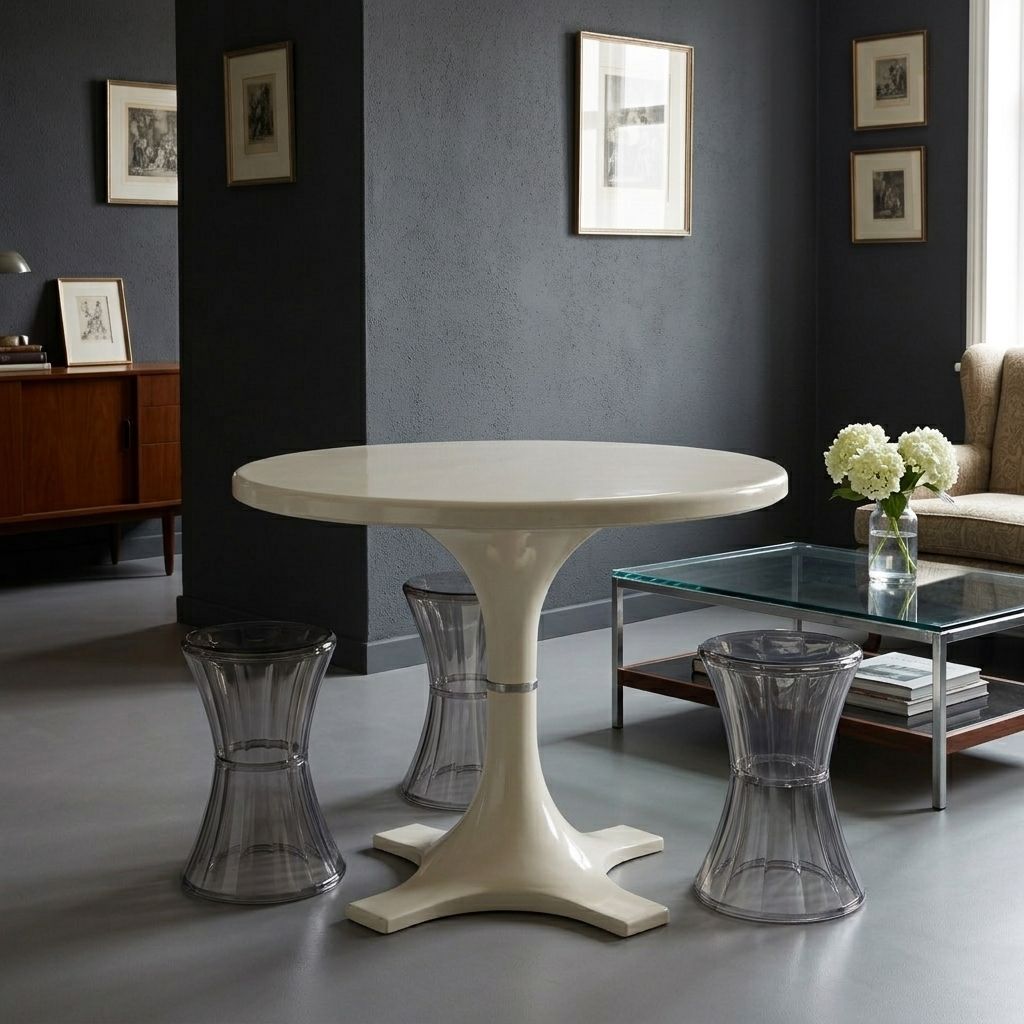 Vintage Table Kartell 4993 Design Castelli Ferrieri Gardella 1960s photo furniture