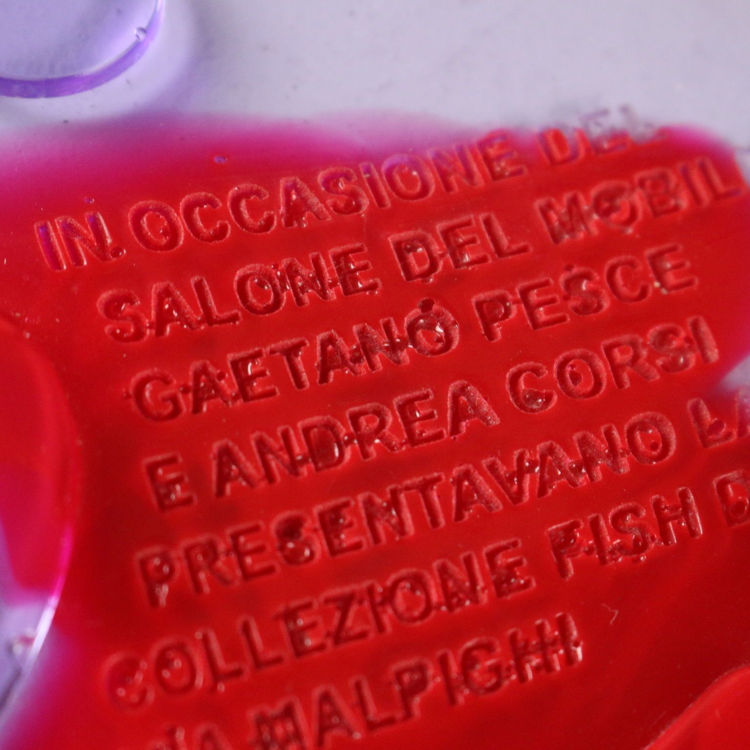 Gaetano Pesce Exhibition Invitation Fish Design Italy 2004 photo buy