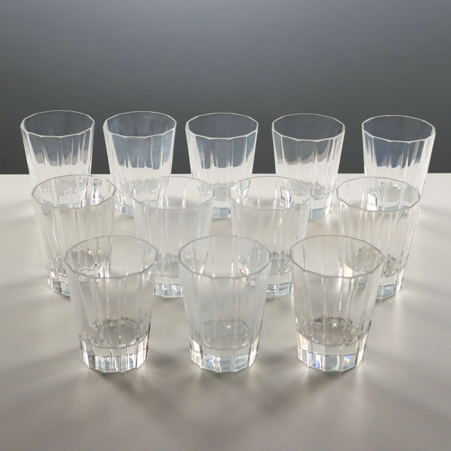 Vintage cognac- en whiskyglazen Cristalleria Colle ca. jaren 1990 photo Woonaccessoires