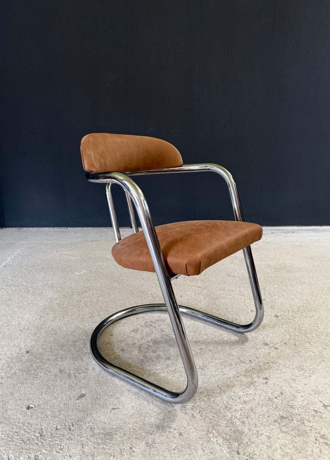 Vintage jaren 1930 Dutch Design Cantilever bureaustoel photo 1100.0