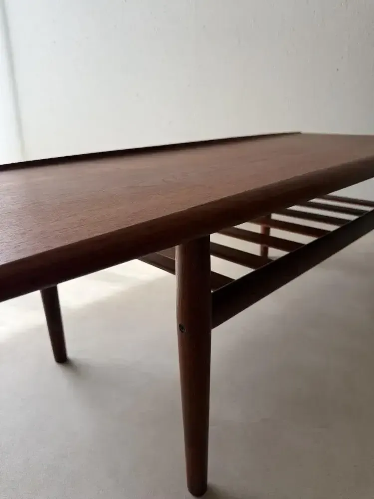 Grete Jalk Teak Coffee Table Glostrup Møbelfabrik 1960s photo Furniture