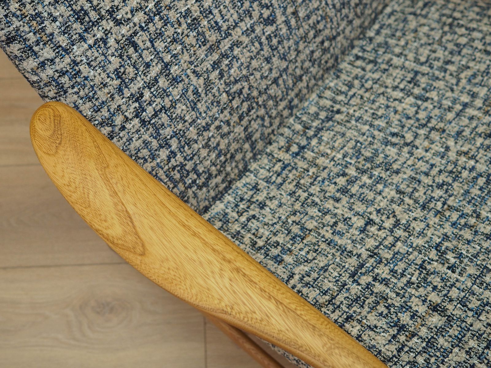 Mobilier Fauteuil Kontour par Alf Svensson pour Fritz Hansen, structure en teck, années 1960 photo