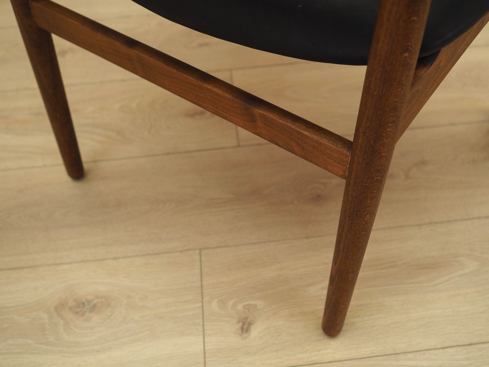 photo vintage Lounge Chairs van Ejner Larsen & Aksel Bender Madsen voor Fritz Hansen, eiken, ca. jaren 1970