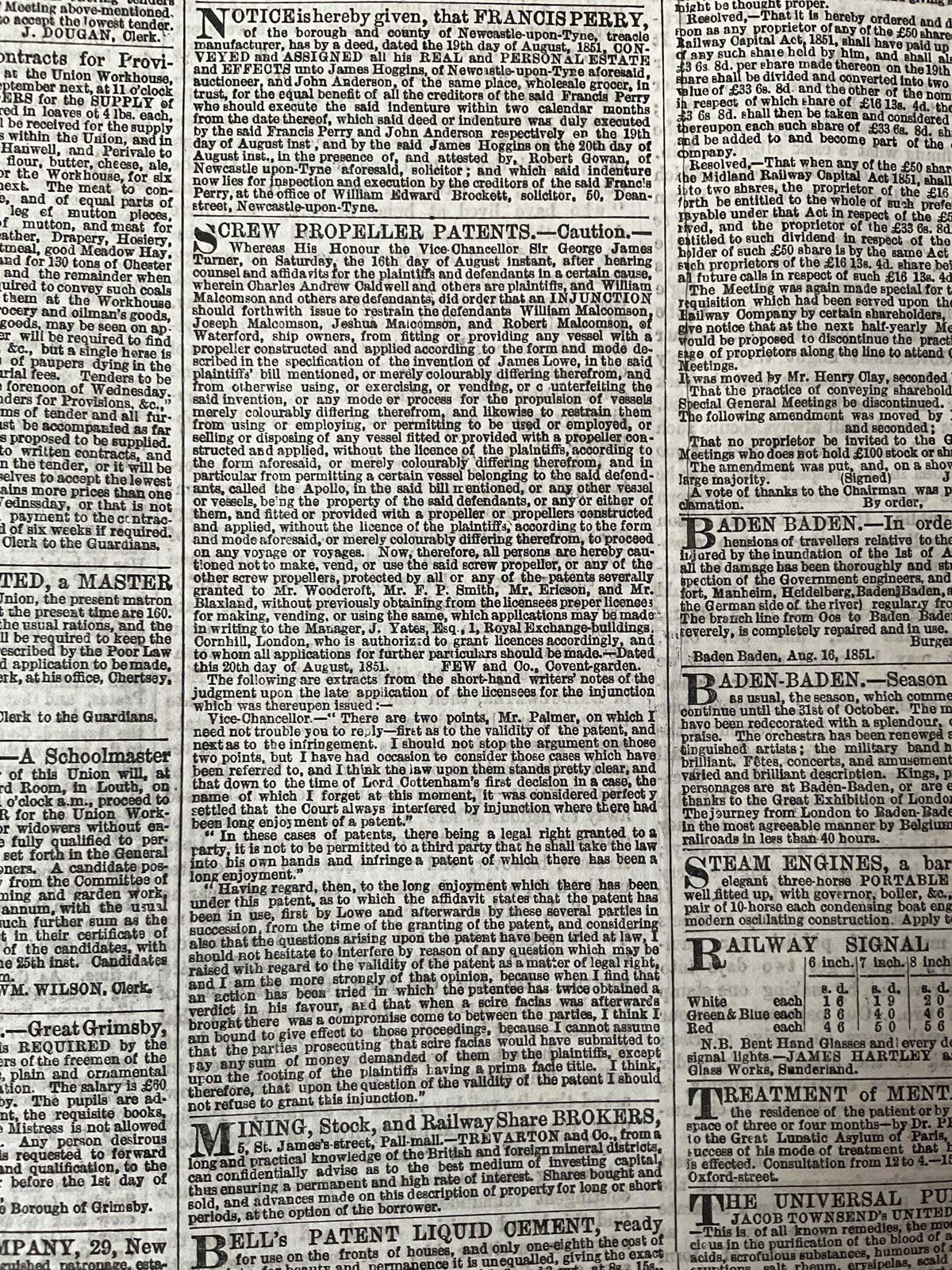 Original The Times Newspaper August 1851 Complete Month Run Victorian Daily Press & Supplements photo vinterior