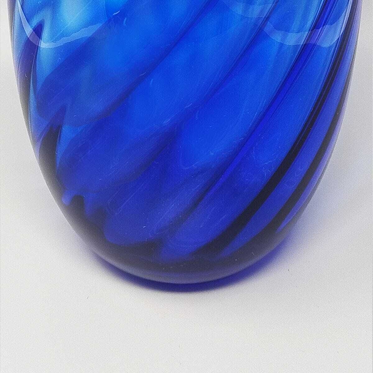 Grote blauwe vaas uit de jaren 1970 van Ind. Vetraria Valdarnese, gemaakt in Italië photo buy