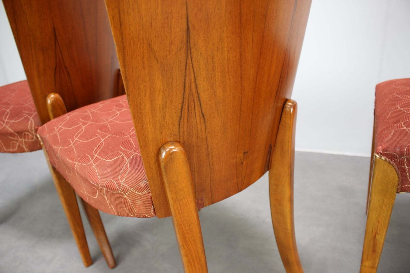 photo for sale Set van vier Jindrich Halabala eetkamerstoelen, Tsjecho-Slowakije, jaren 1950