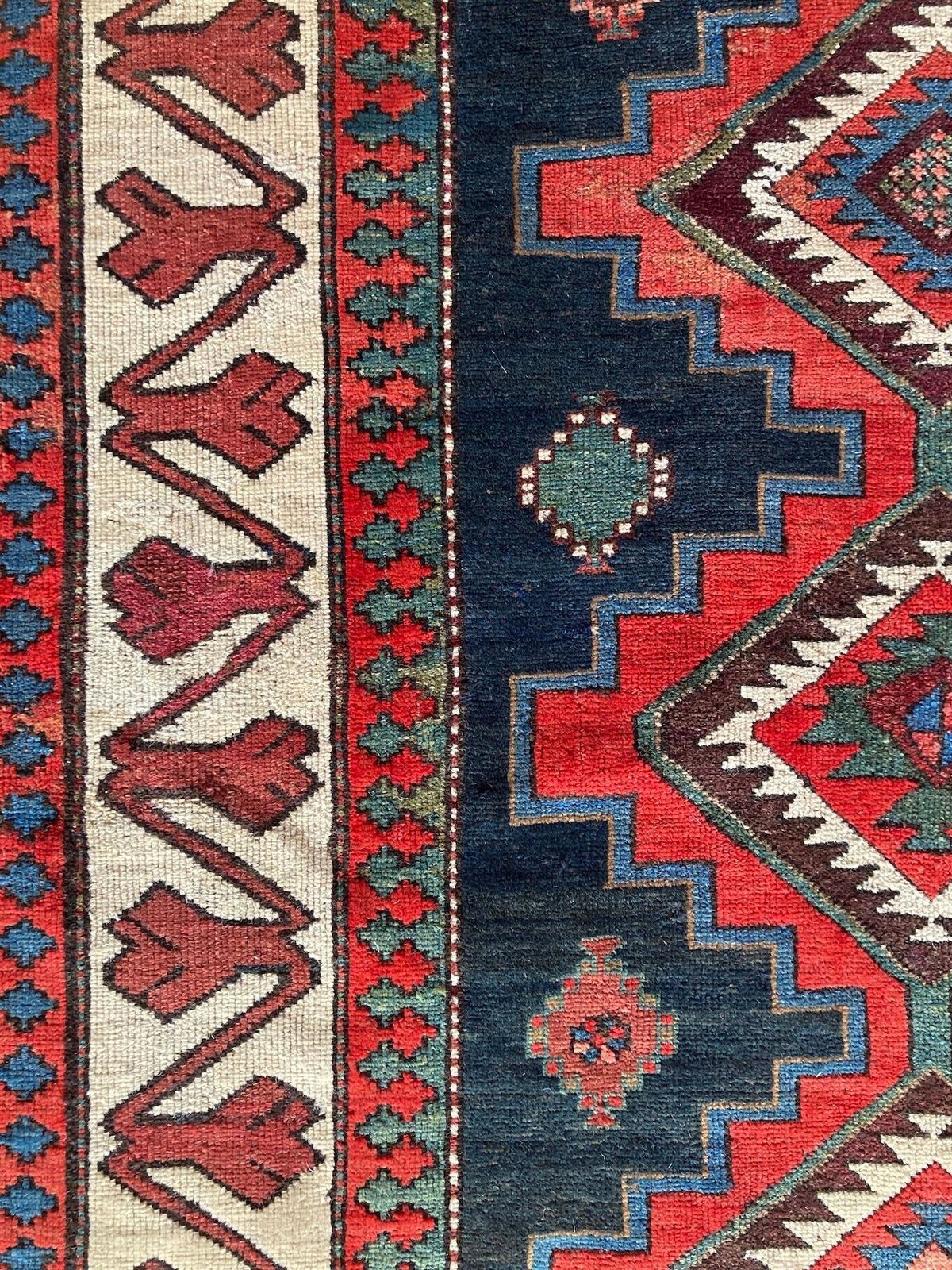 1700.0 Antiek Kaukasisch Kazak tapijt 2,34 m x 1,18 m photo