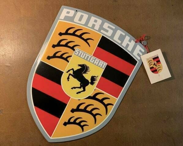 Orig. Porsche Classic Enamel Plate /Coat Of Arms/Crest 45 X 38 Cm photo furniture