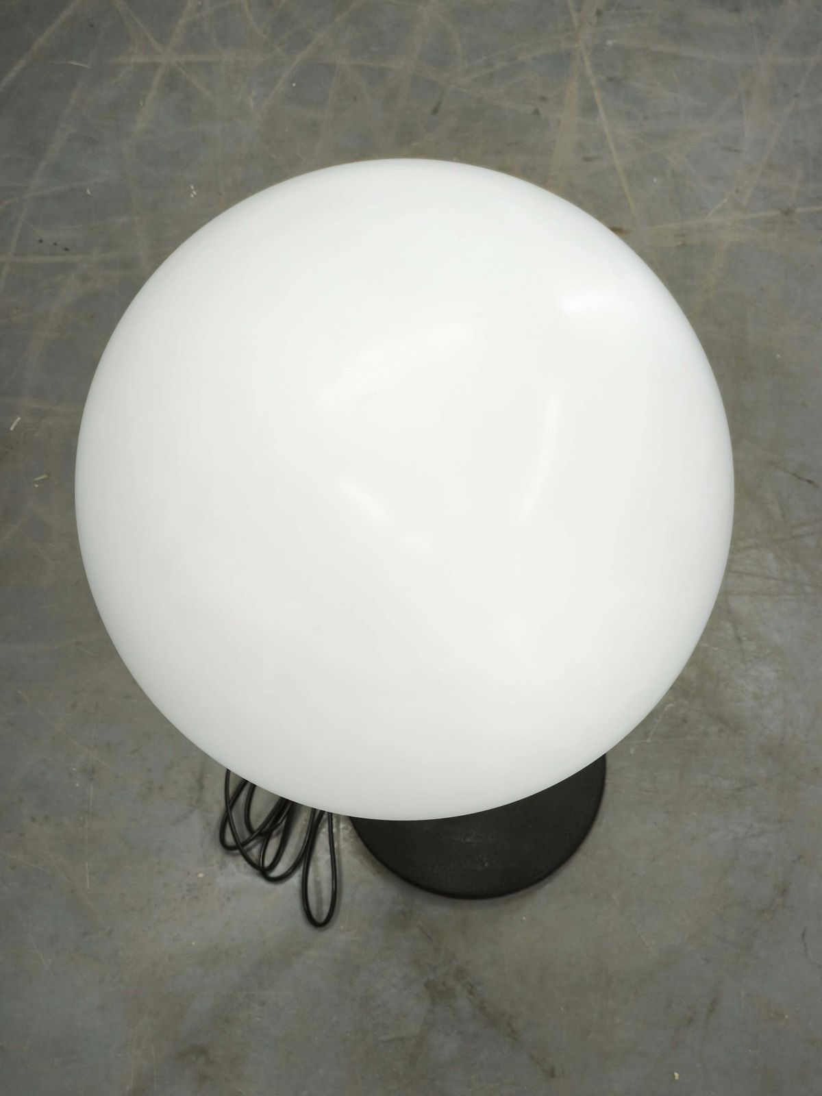 photo for sale Lidokov Space Age Vloerlamp in Messing en Opaalwit Glas, ca. jaren 1960