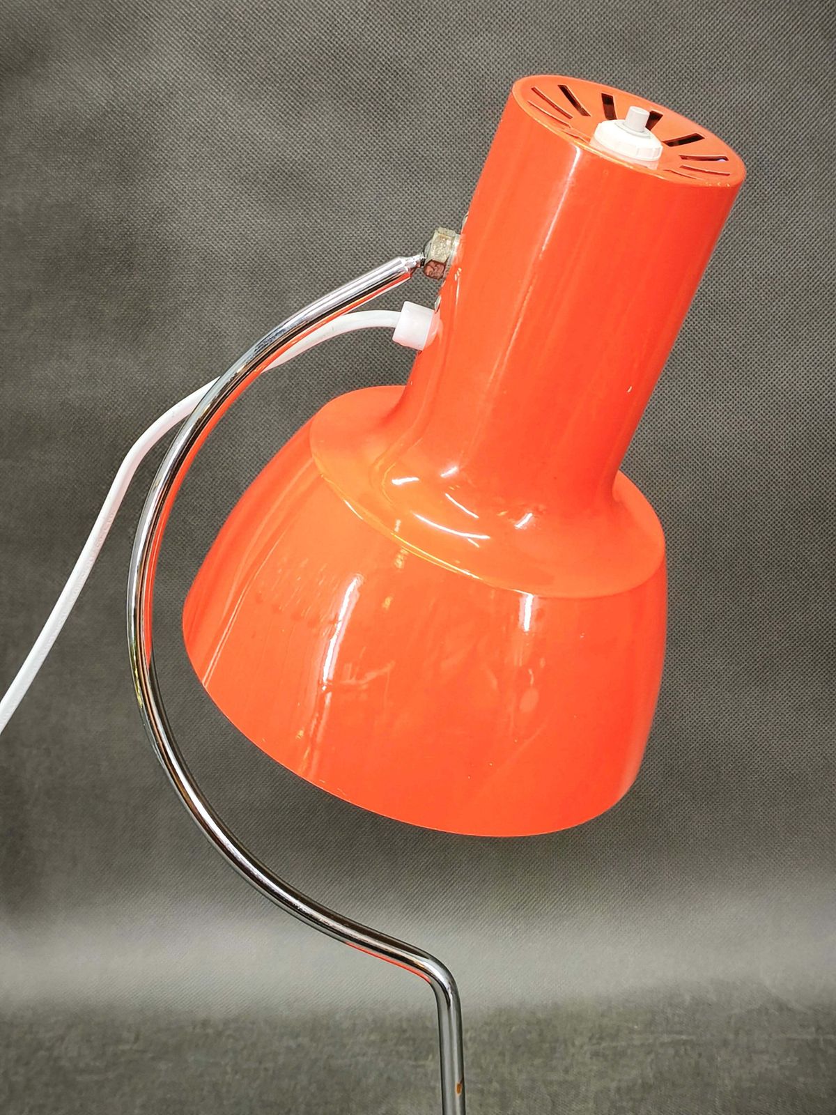 photo for sale Josef Hůrka Orange Table Lamp For Napako, Czechoslovakia, 1960s