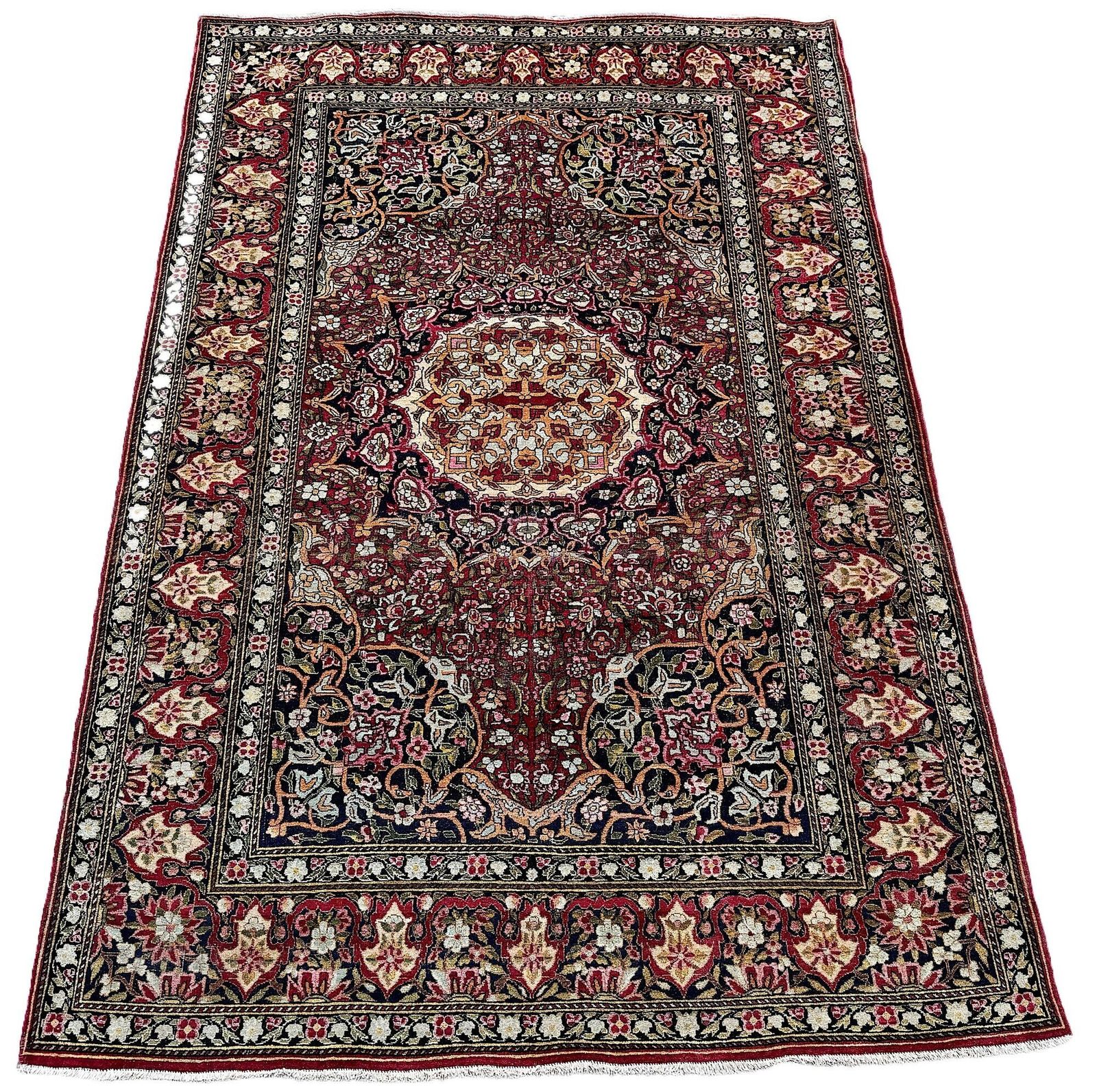 Antique Isfahan Rug 2.09m X 1.39m photo furniture