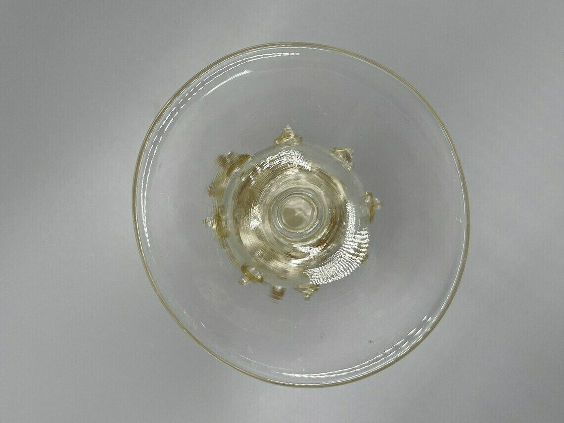 photo furniture Coupe à boutons ou calice en verre soufflé bouche de Murano, Art Déco, vers 1930