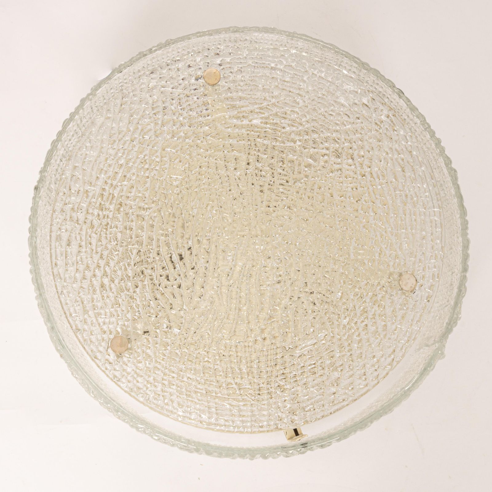 Large Murano Glass Flushmount Fixture By Kaiser, Germany, 1960s photo buy
