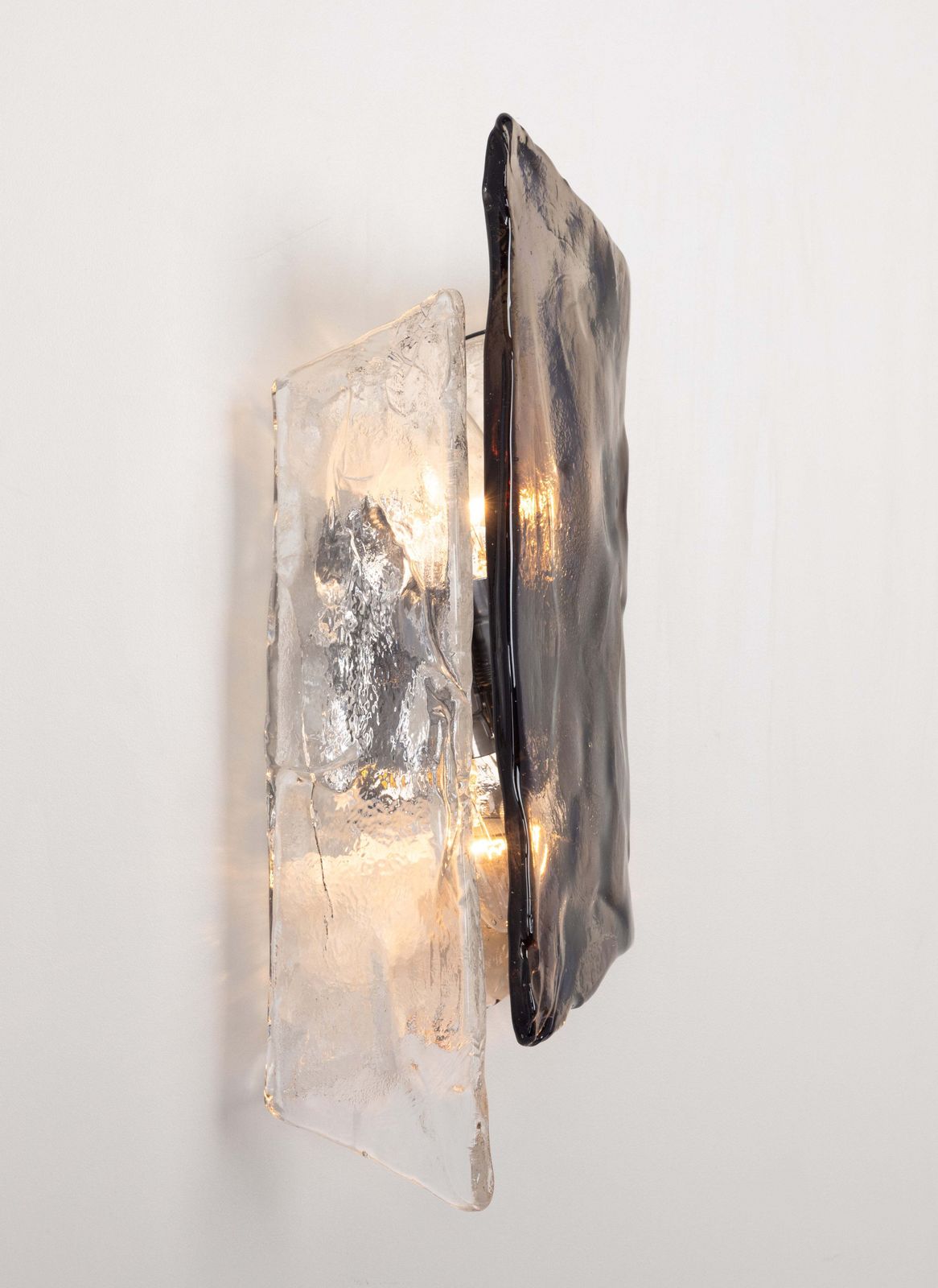 Grande applique murale en verre de Murano par Kalmar, Autriche, années 1970 photo vintage
