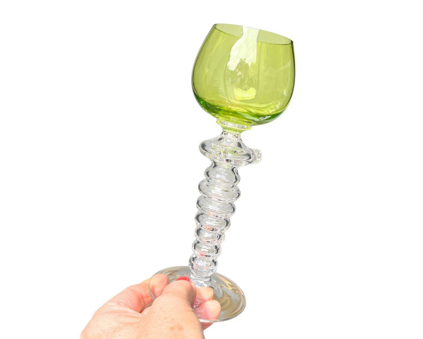 Roemer Glass Theresienthal | 6pcs Wine Glasses | Hollow Blown Voice photo furniture