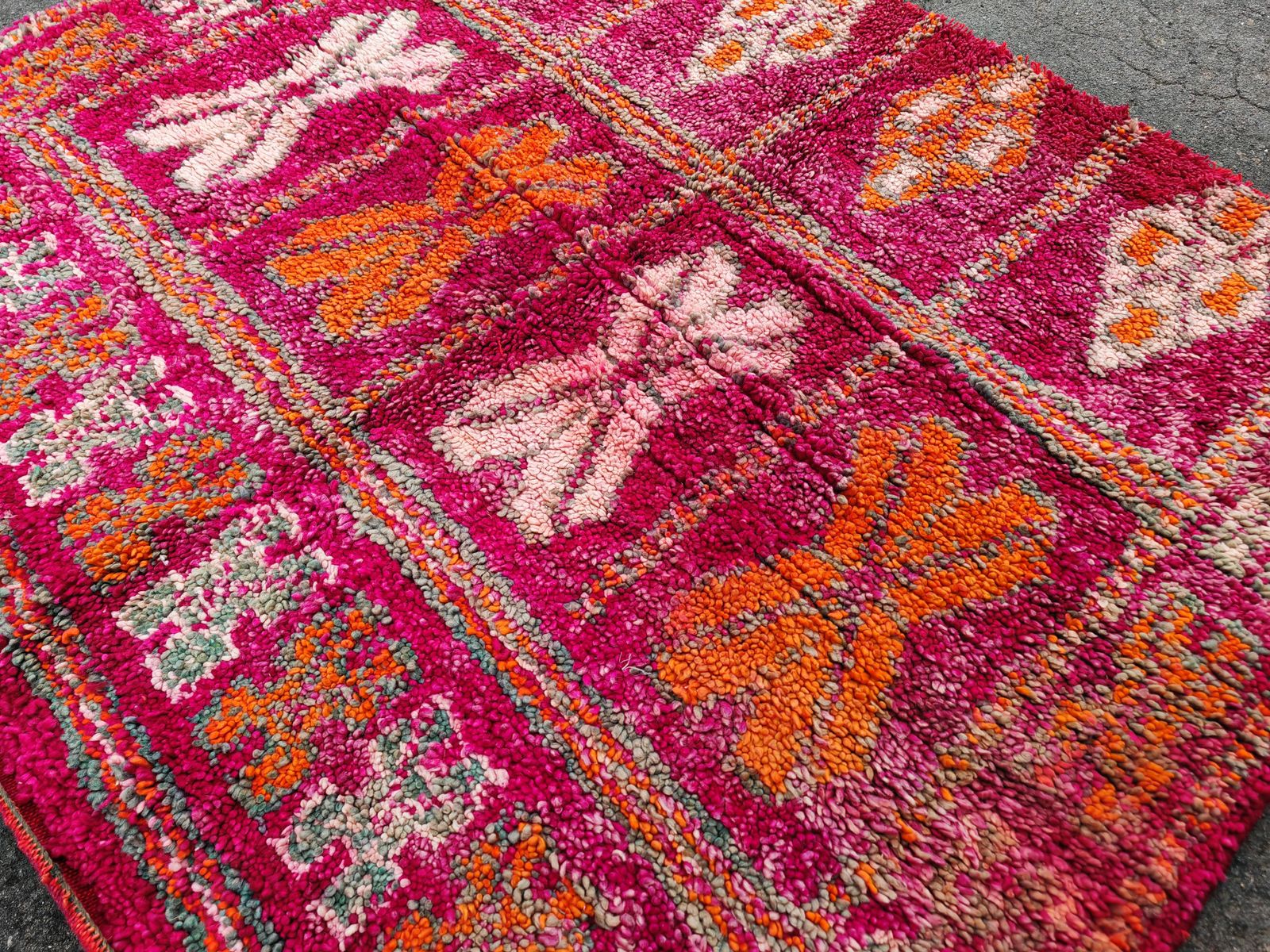 No Custom Fee   Free Shipping / Vintage Moroccan Rug, 1920s, Wool, 175x147 Cm photo Textiles