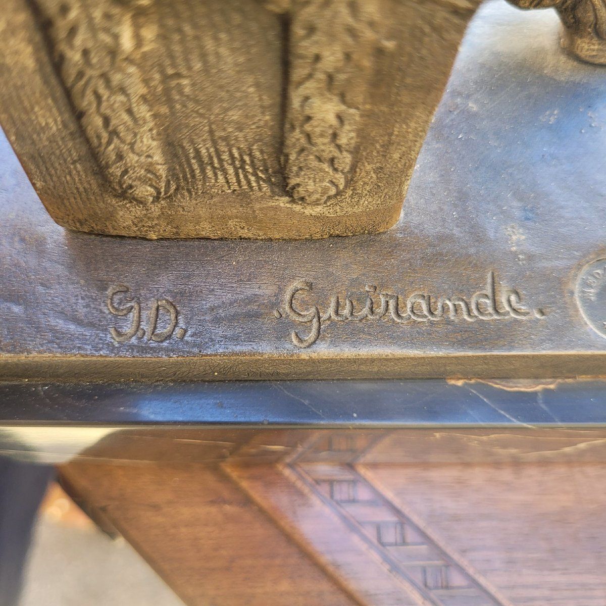 Jd Guirande, Dancer With A Thyrsus Art déco Bronze 20th Century photo buy