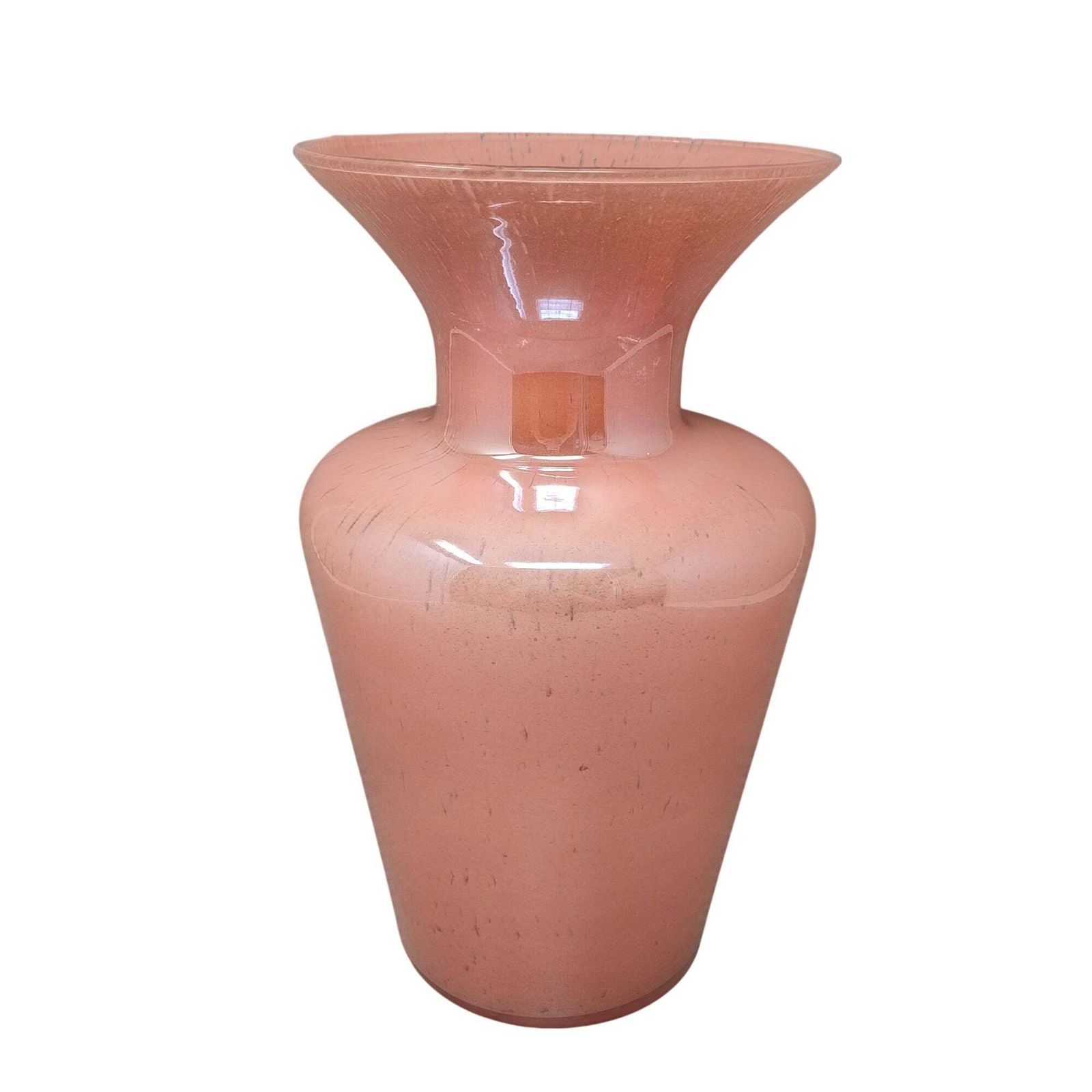 Murano geblazen vaas in antiek roze, jaren 1970, van Maestro Del Vetro