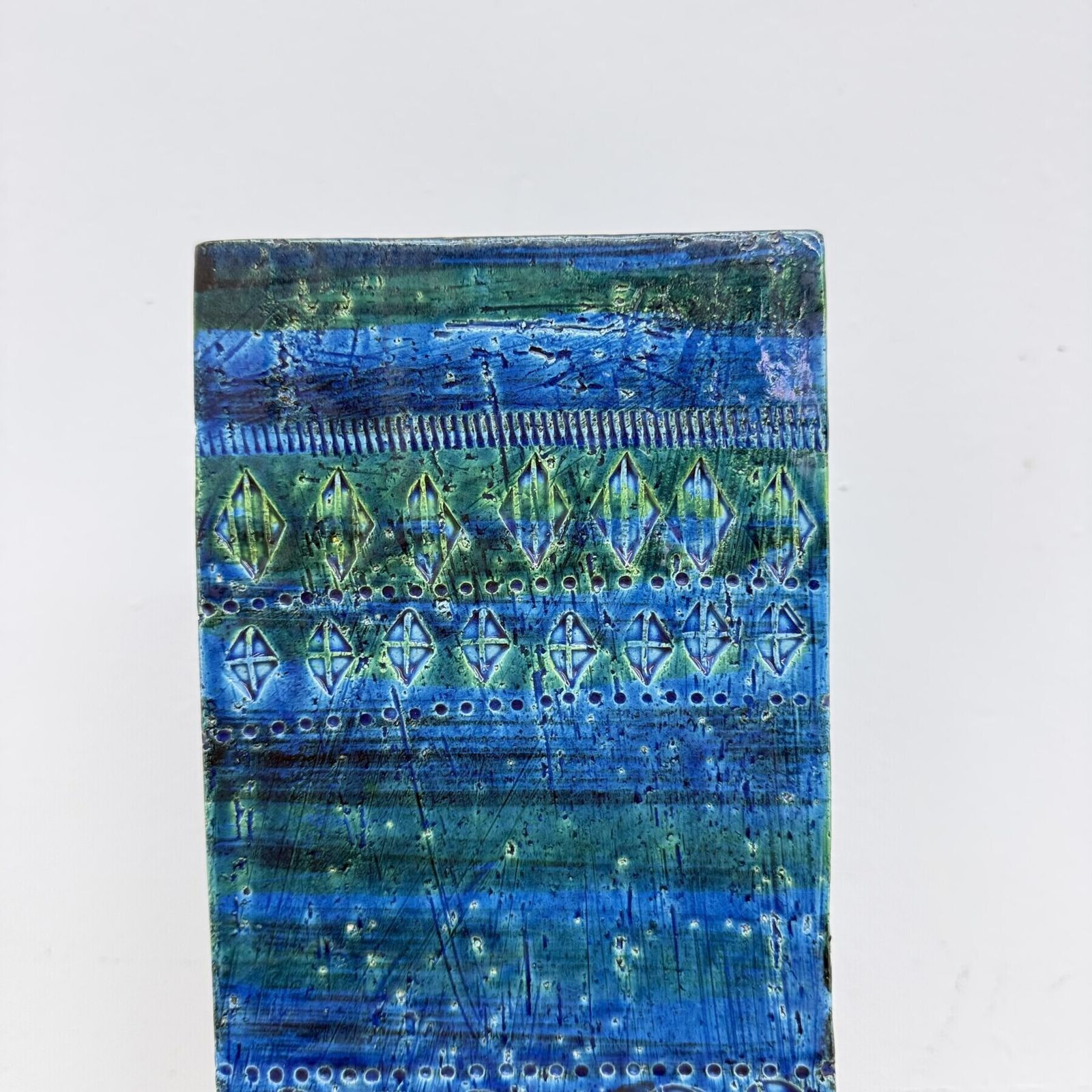 XL Bitossi Ceramic Vase in Rimini Blue 727/30, Aldo Londi Design, Italy photo for sale