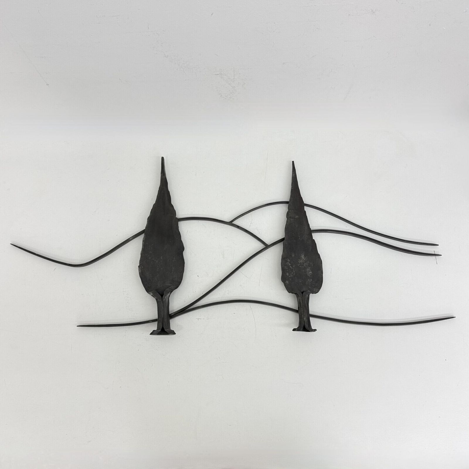 Sculpture mid-century Brutalist en fonte, arbres, années 1970 photo vinterior