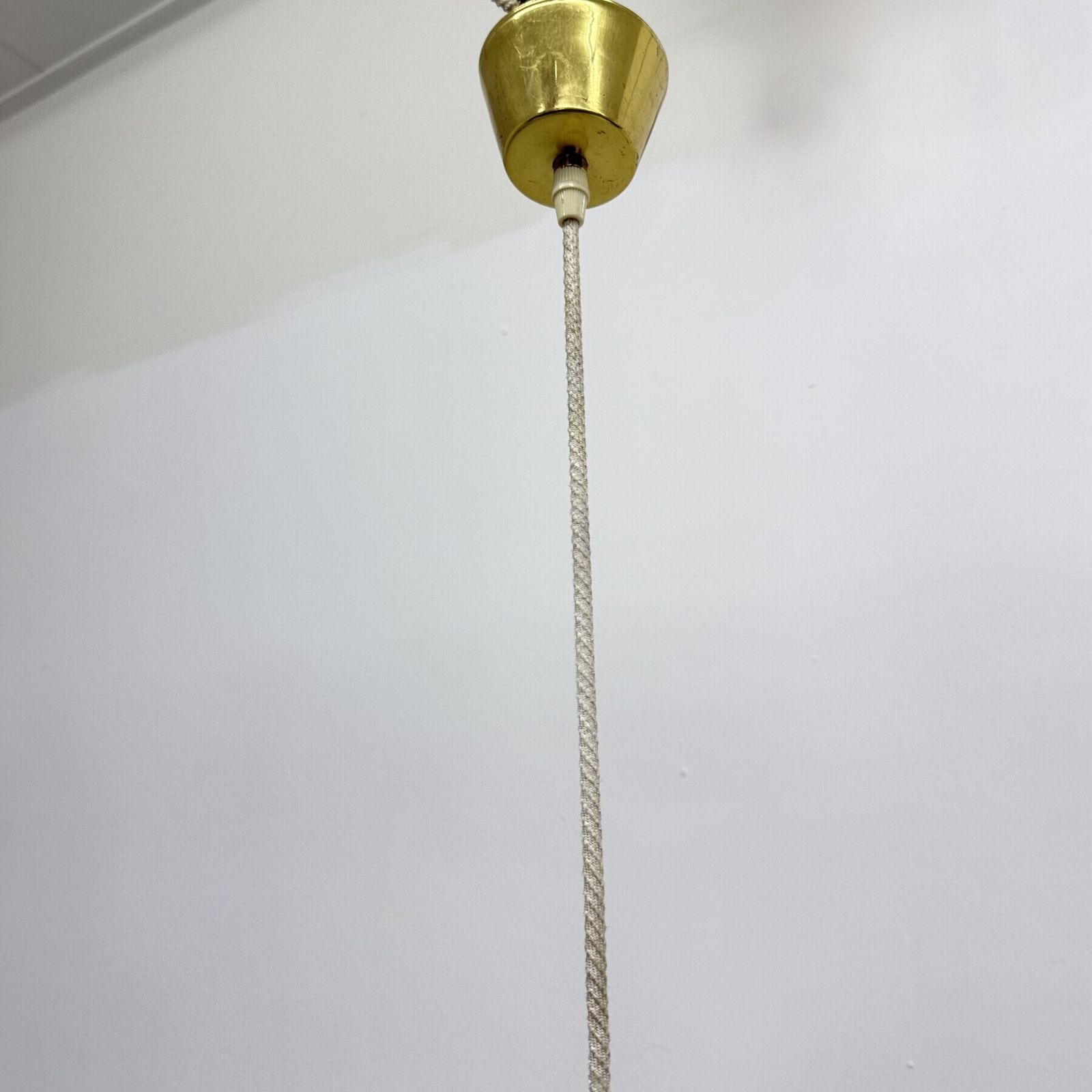 Hanglamp met messing en acryl bol, Emil Stejnar, ca. jaren 1950 photo buy