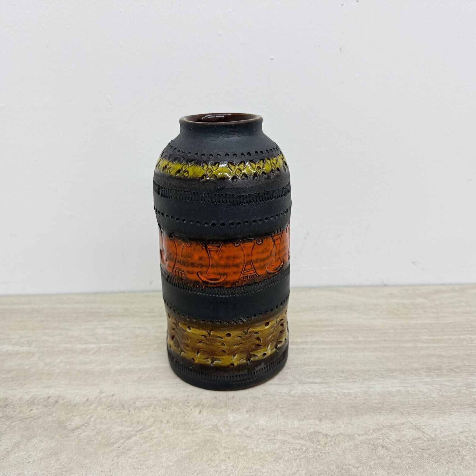 Mid Century Bitossi Genovese Aldo Londi Vase Italy , 1970s photo Home Decor