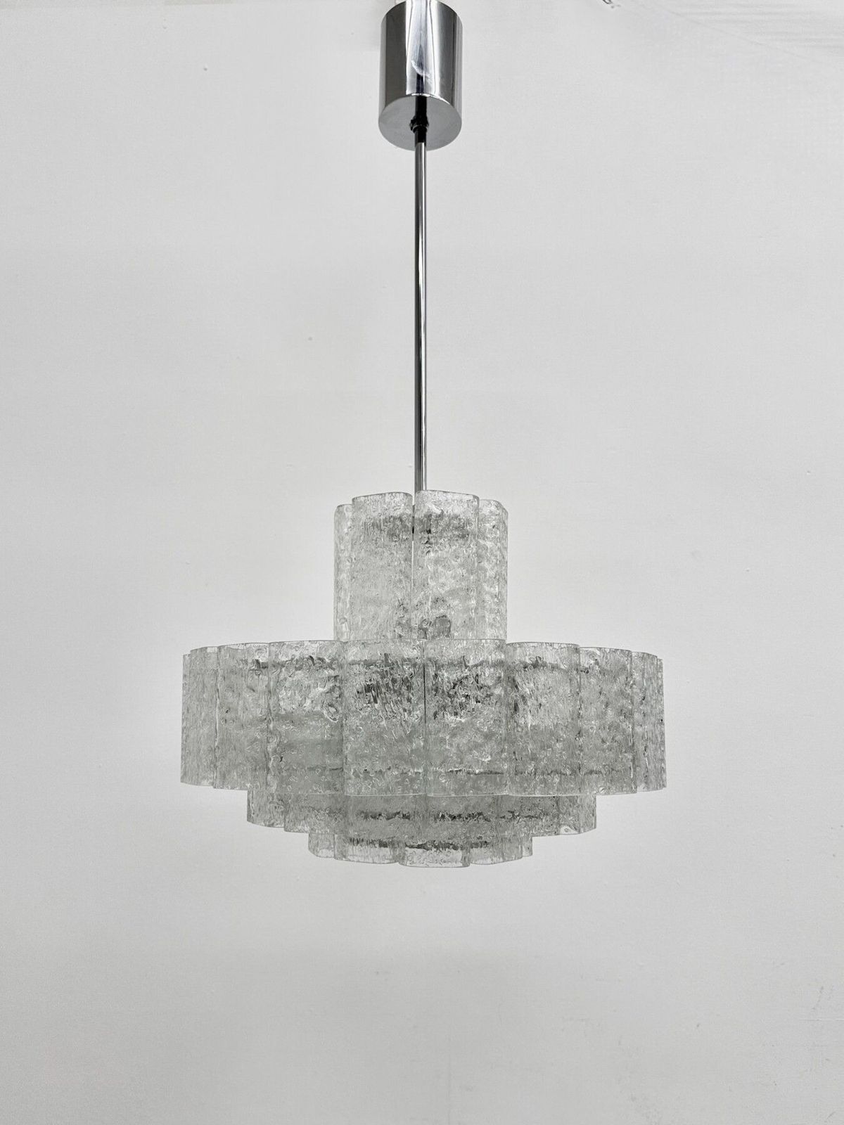 Mid Century Design Doria Leuchten Glass Chandelier , 1970’s photo furniture
