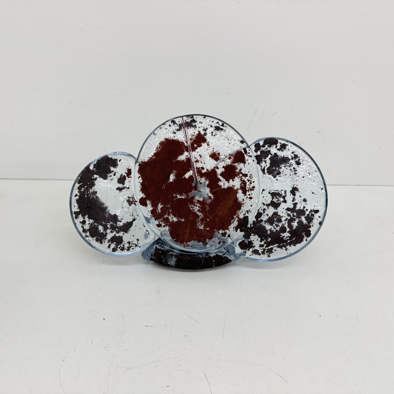 Sculpture abstraite en verre mid-century, années 1970 photo for sale